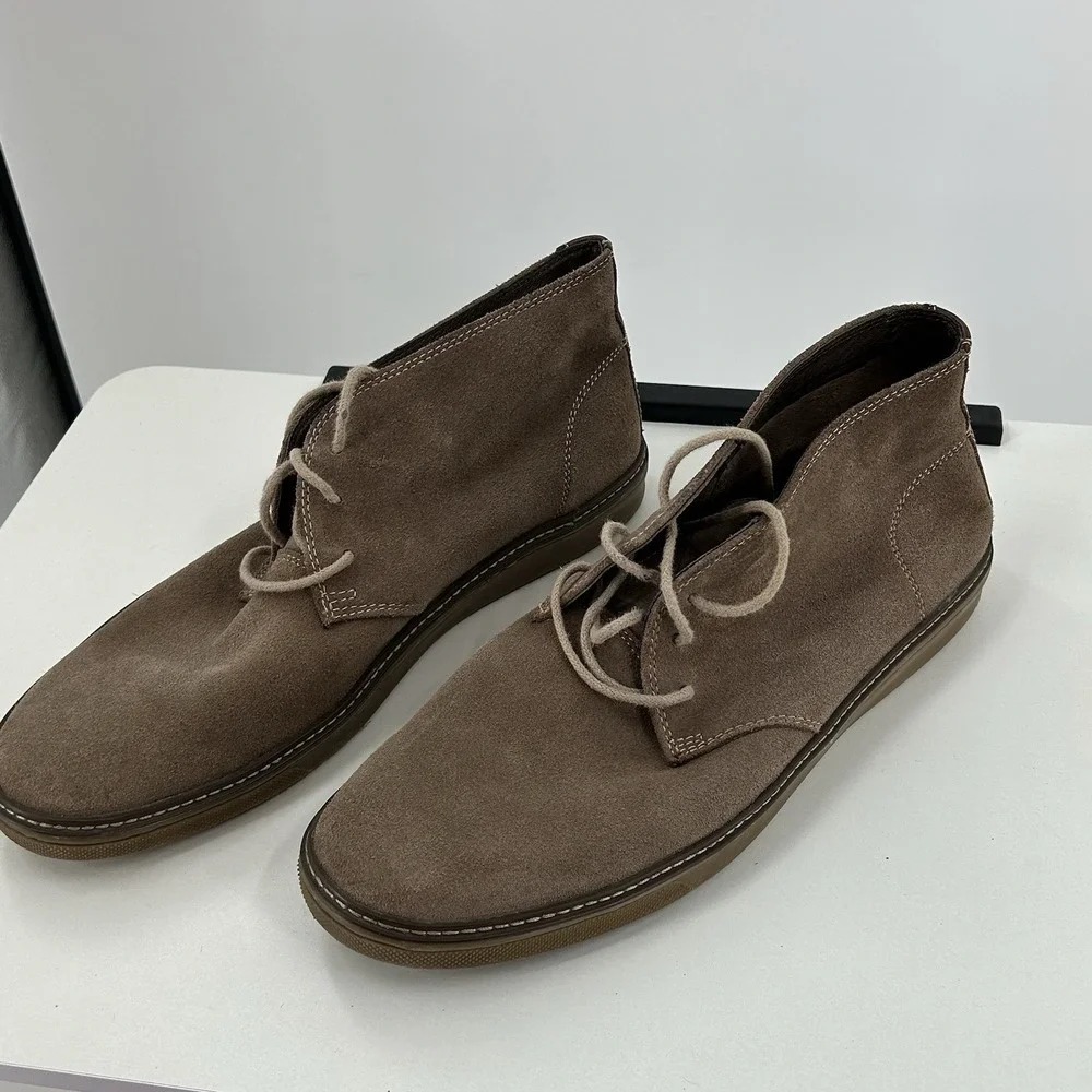 Johnston & Murphy Suede Chukka Boots Mens 13M Brown Lace Up Casual Comfort J&M